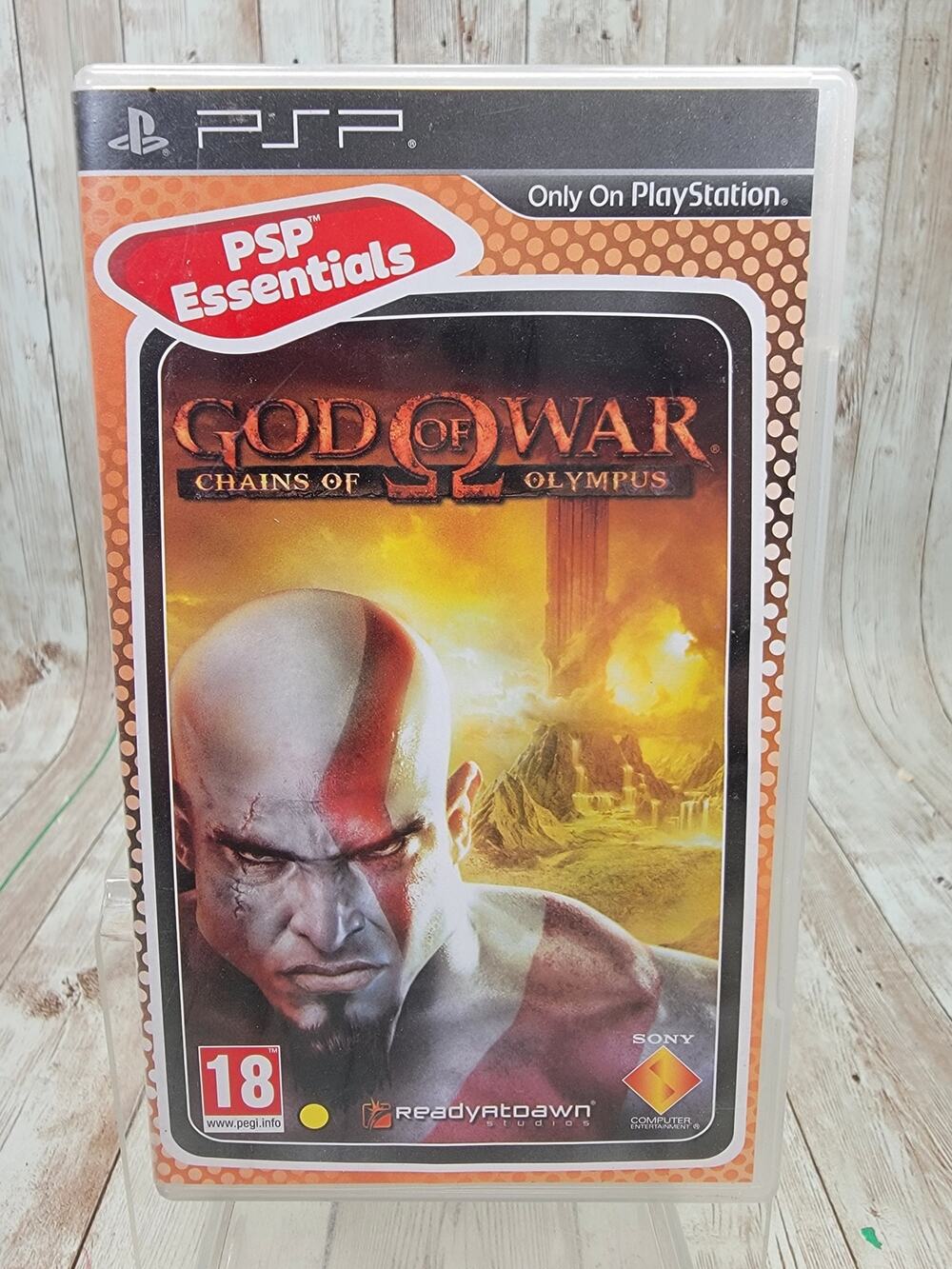 God Of War Chains Of Olynpus PSP Game/PSP ESSENTIALS Complete w/ Manual